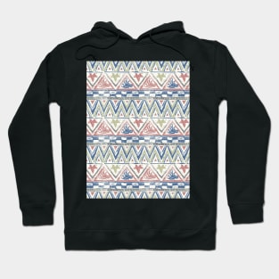 Woodblock print chevron Hoodie